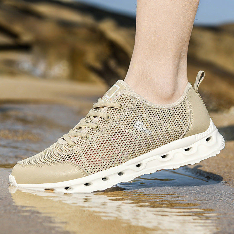 Summer New Hollowed-out Mesh Breathable Casual Sports Running Shoes
