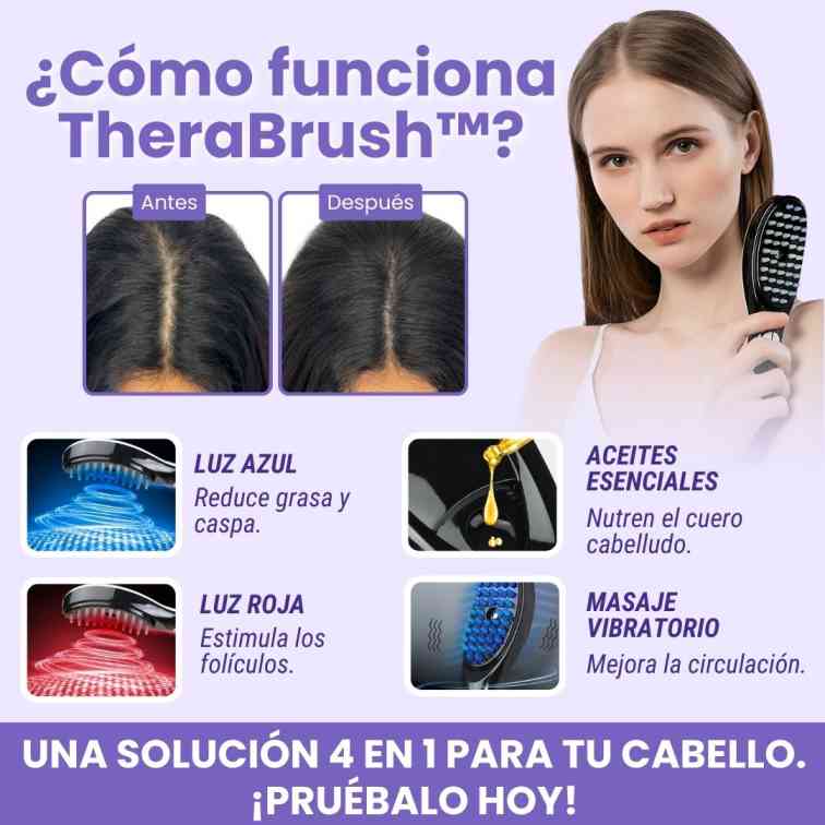 Combo Crecimiento Therabrush™ - Cepillo 3 en 1 + Aceite Capilar