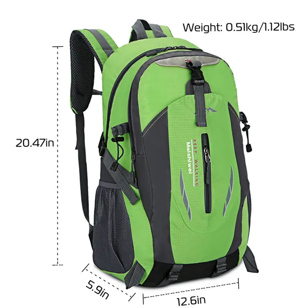36L Outdoor Backpack Waterproof Daypack Travel Knapsack For Hiking Camping Picnic Travel School Spring Summer